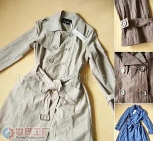 批發(fā)折扣女裝,風衣,韓版女裝,白領(lǐng)時裝_服裝服飾_世界工廠網(wǎng)中國產(chǎn)品信息庫